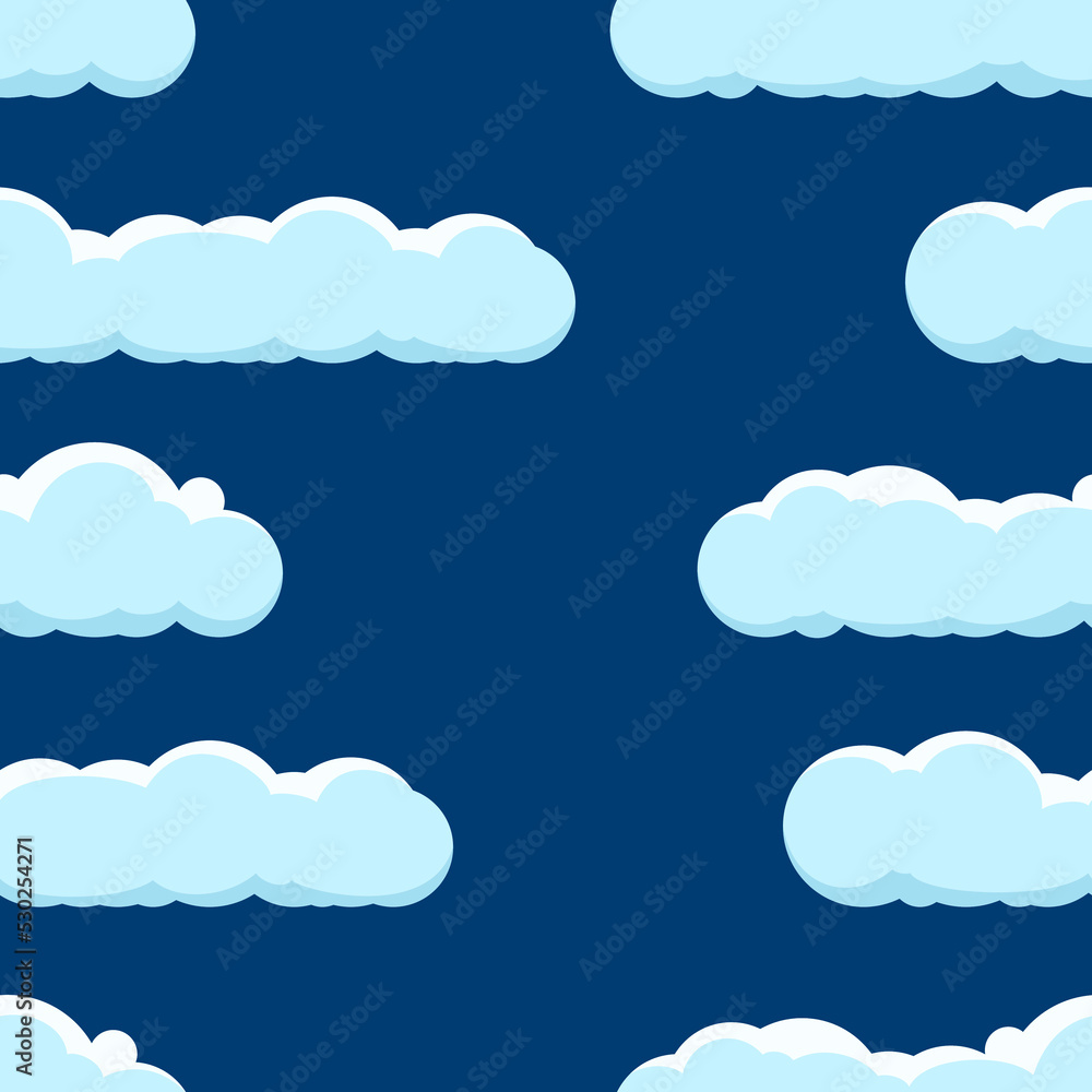 Seamless background with clouds