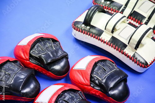 Bilde på lerret boxing gloves protect hand for punch and kick .