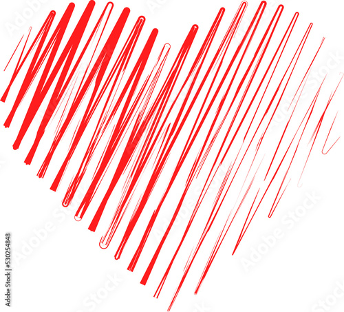 Fototapeta Naklejka Na Ścianę i Meble -  Heart Red Love. Heart icon, love symbol. Valentine. Heart of love. PNG illustration