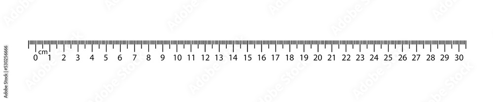 Ruler with measuring length markings in centimeters on white background. Illustration Ruler with measuring length markings in centimeters on white background. Illustration