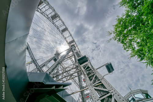 ferris wheel in the city at the Prater in Vienna