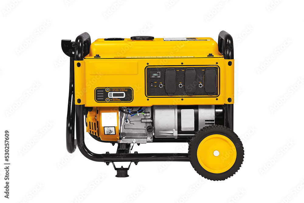 Portable gas or diesel generator - obrazy, fototapety, plakaty 