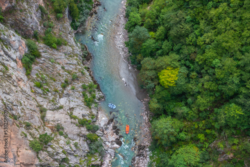 Tara River, Canyon and Bridge, Montenegro photo