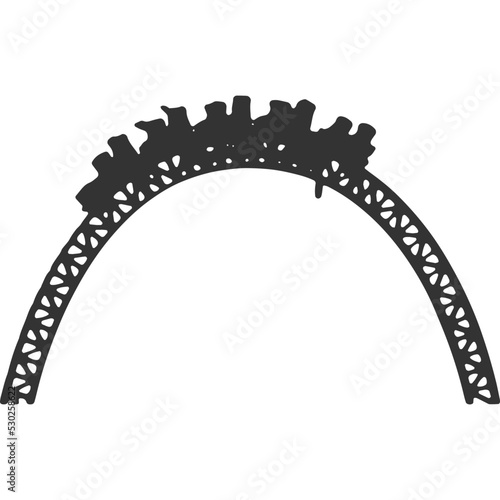 Amusement Park Vintage Illustration Vector