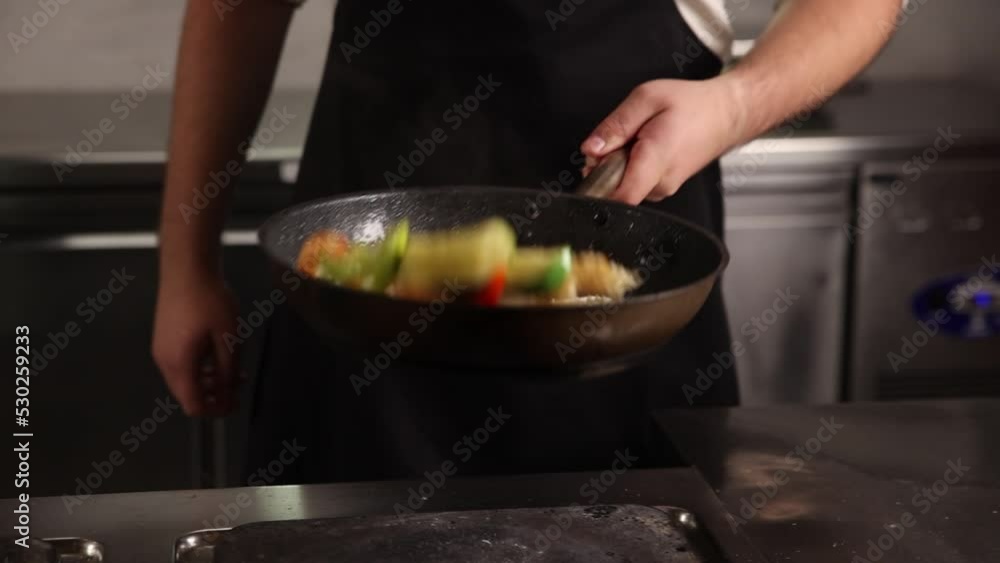 Noodles with seafood and vegetables in a Japanese restaurant
Noodles with seafood and vegetables in a Japanese restaurant