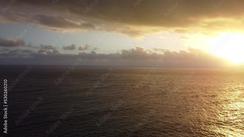 Sunset and horizon on Reunion Island Sunset and horizon on Reunion Island