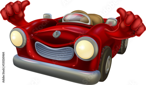 Thumbs up car