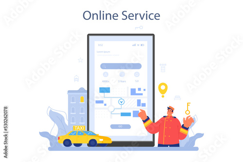 Hotel administrator online service or platform. Tourism service,