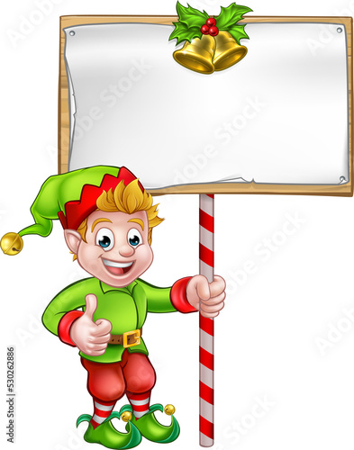 Christmas Sign Santa Helper...