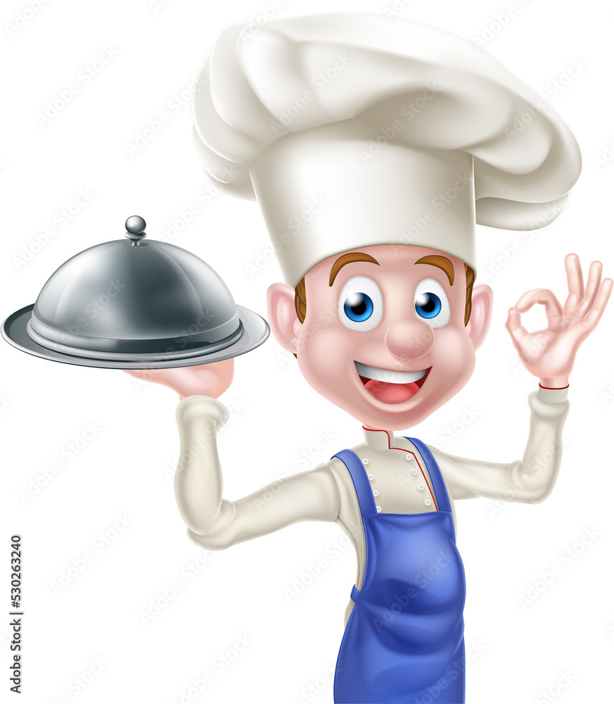 Happy Friendly Cartoon Chef Happy Friendly Cartoon Chef
