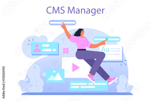 Web administrator. Content management system management and