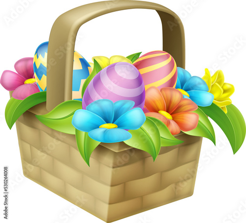 Easter Eggs Basket