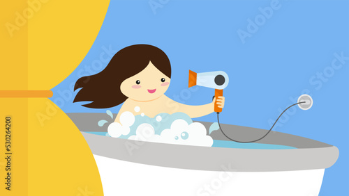 life-threatening handling of electrical appliances in the bathroom