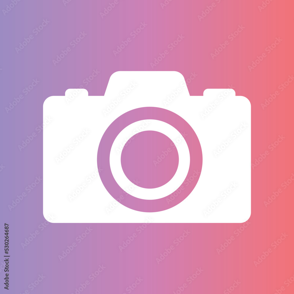 New trendy camera icon silhouette isolated symbol New trendy camera icon silhouette isolated symbol