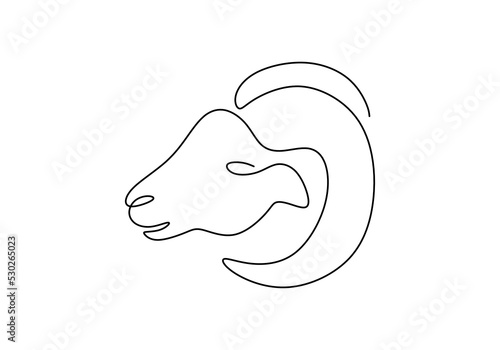 One continuous single line ...