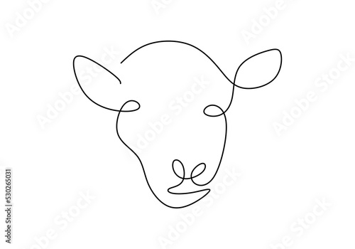 One continuous single line ...