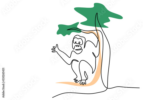 One continuous single line ...