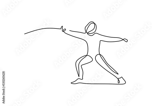 One continuous single line ...