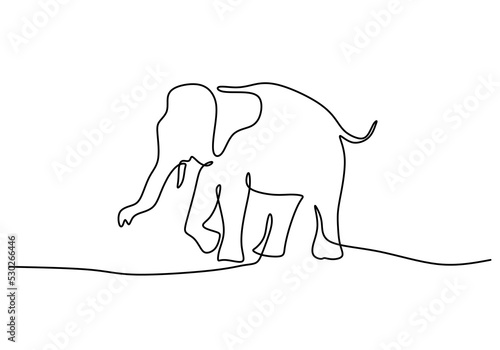 One continuous single line ...