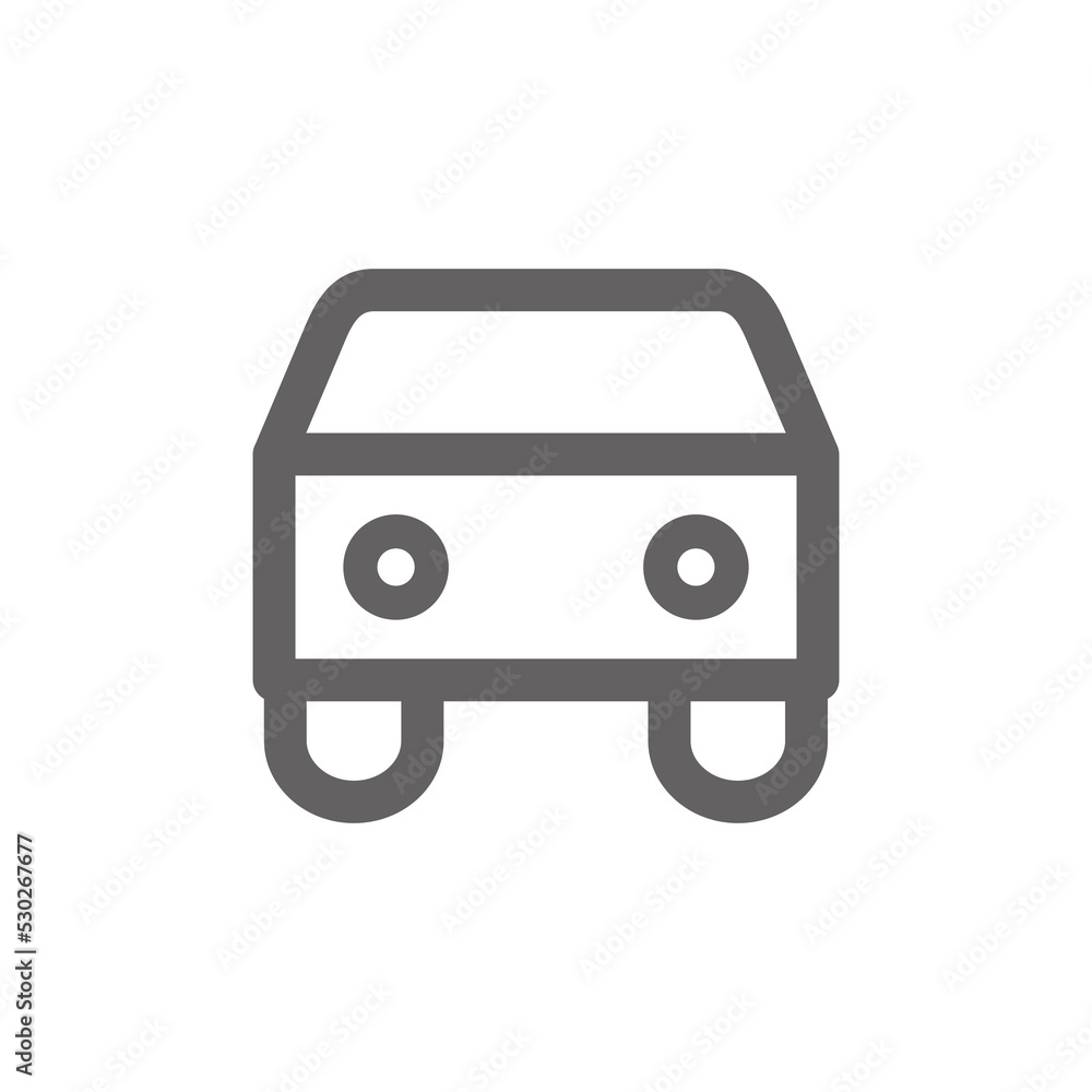 car icon. Perfect for map icon or user interface applications. vector sign and symbol