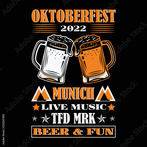 best happy octoberfest t shirt design vector