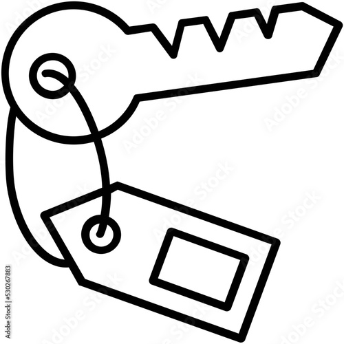 Keyword Line Vector Icon