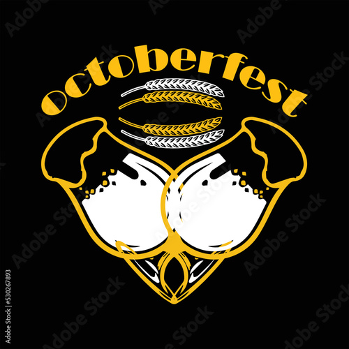 best happy octoberfest t shirt design vector