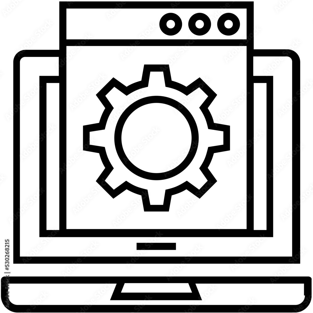 Optimization Line Vector Icon Optimization Line Vector Icon
