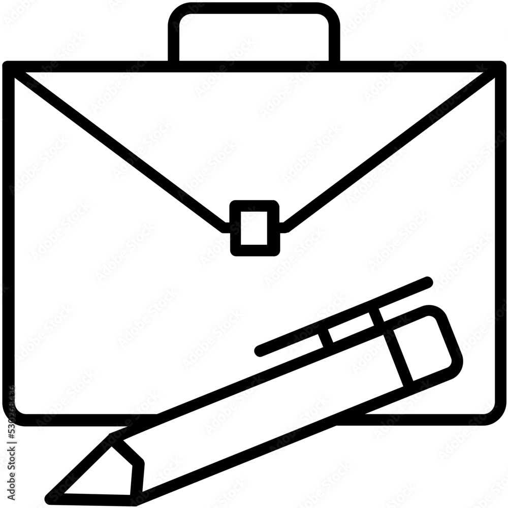 Portfolio Line Vector Icon Portfolio Line Vector Icon