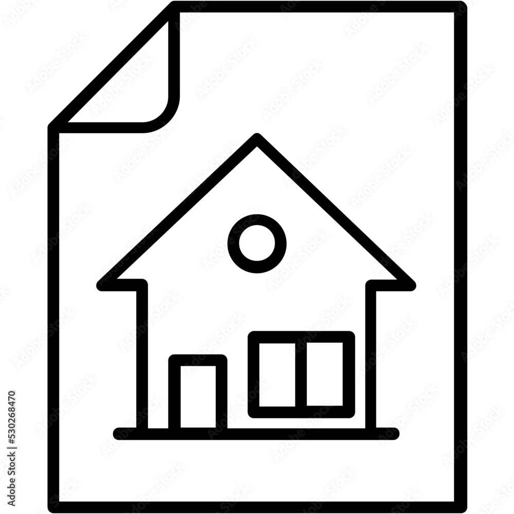 Homepage Line Vector Icon Homepage Line Vector Icon