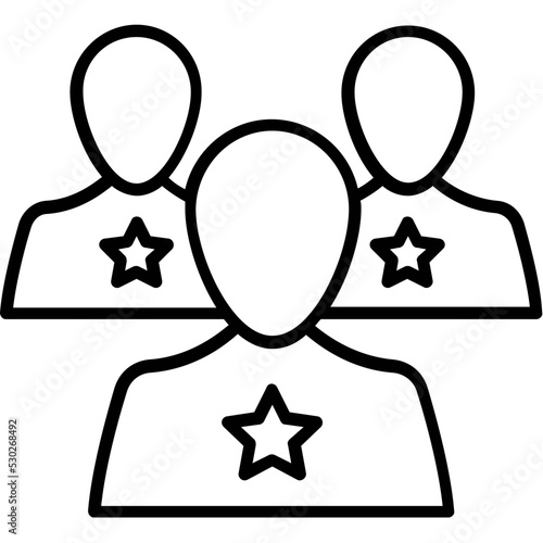 Team Line Vector Icon