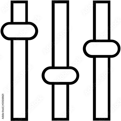 Control Line Vector Icon