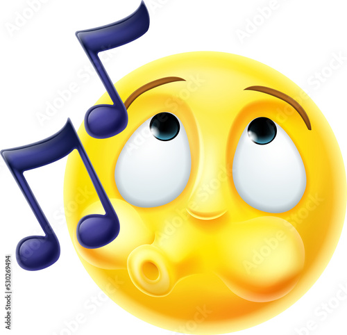 Emoji Emoticon Whistling Tu...