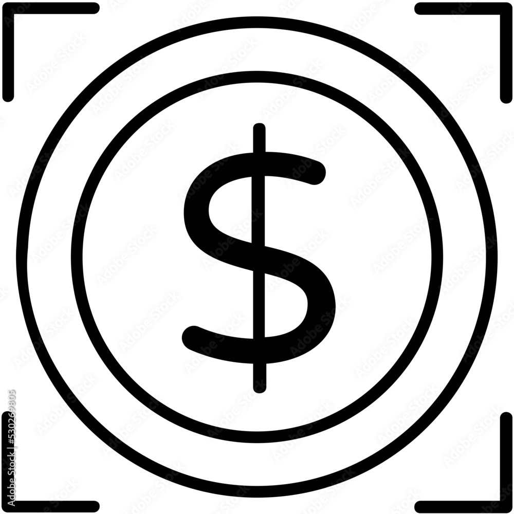 Earning Line Vector Icon Earning Line Vector Icon