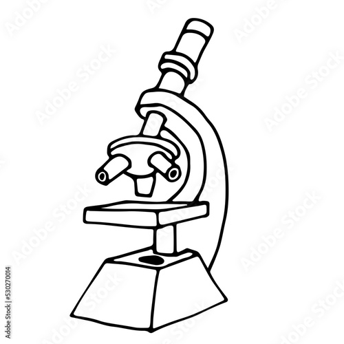 illustration of a microscope
