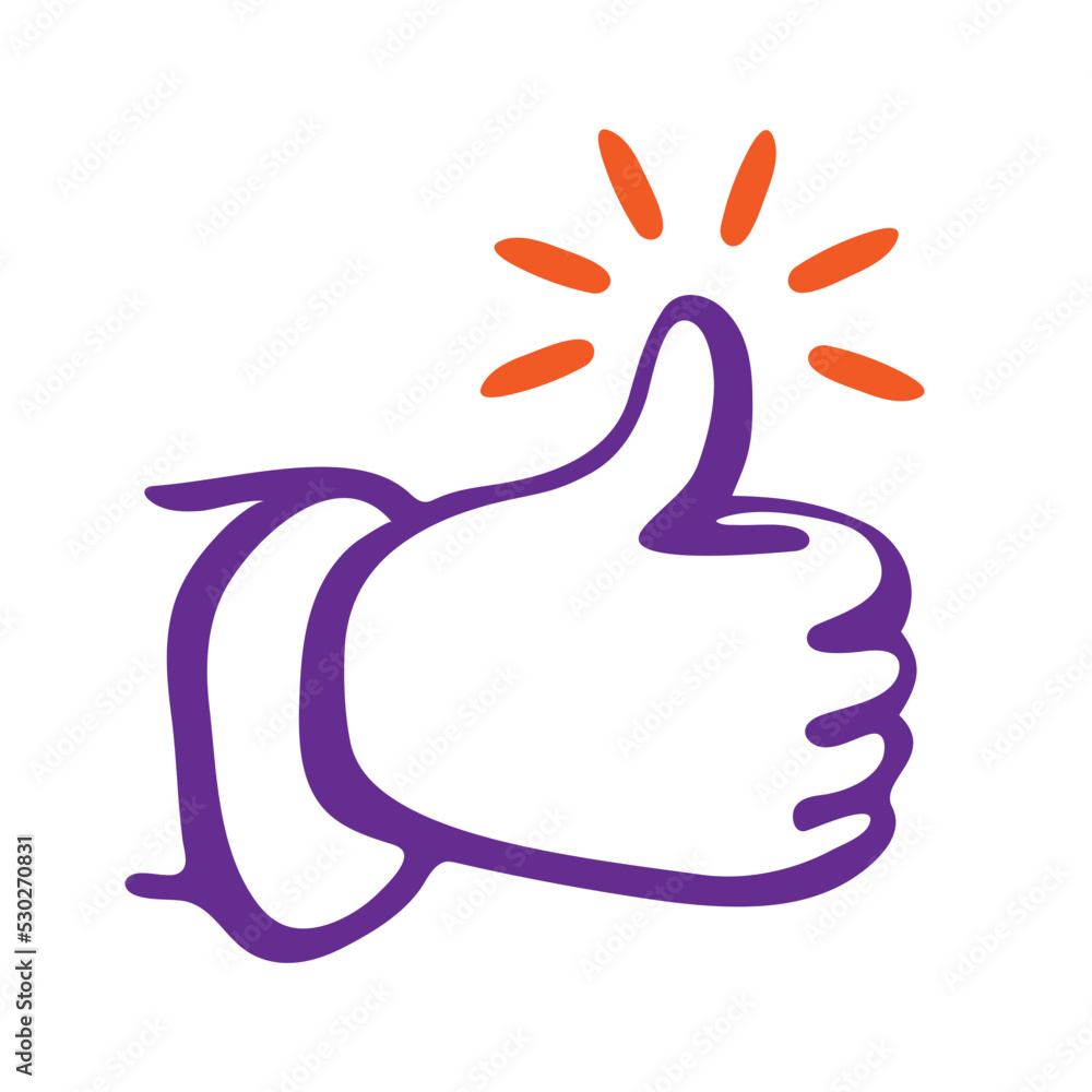 Fototapeta premium thumb up sign