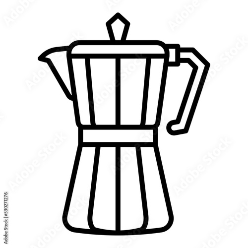 teapot for making espresso coffee
