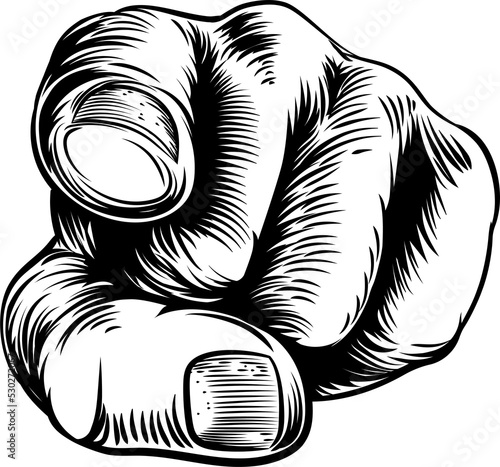 Hand Pointing Wants You Finger