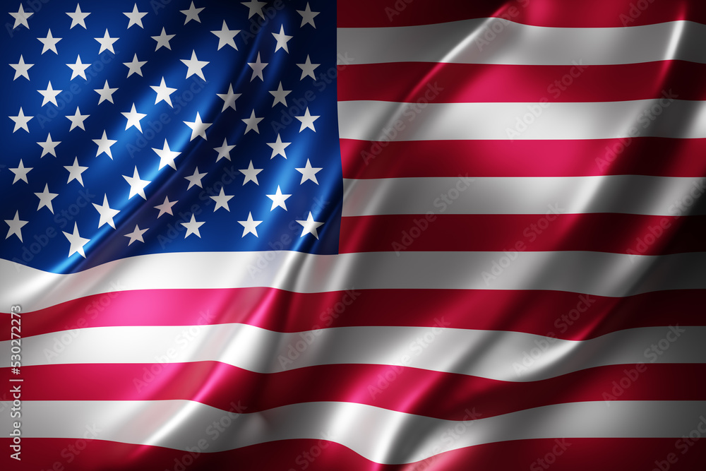 United States of America 3d flag United States of America 3d flag