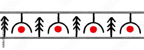 Ethnic repeating ornament. Seamless pattern. Isolated on a white background.