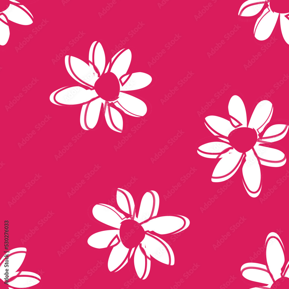 Floral Brush strokes Seamless Pattern Design Floral Brush strokes Seamless Pattern Design
