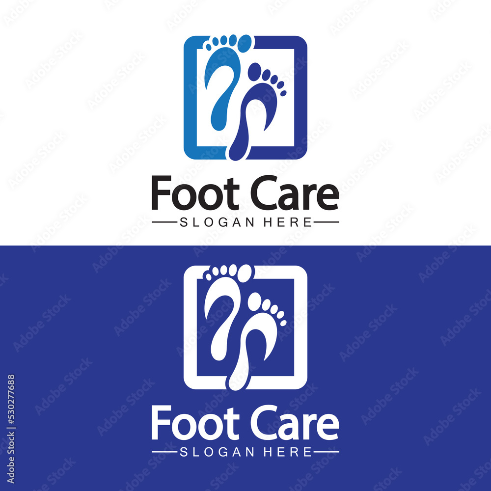 Foot logo design vector template Foot logo design vector template