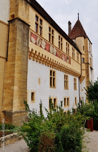 Schloss Neuenburg  S  dostfassade  Neuchatel  Westschweiz