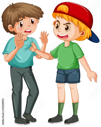 A boy get bullied by his friend