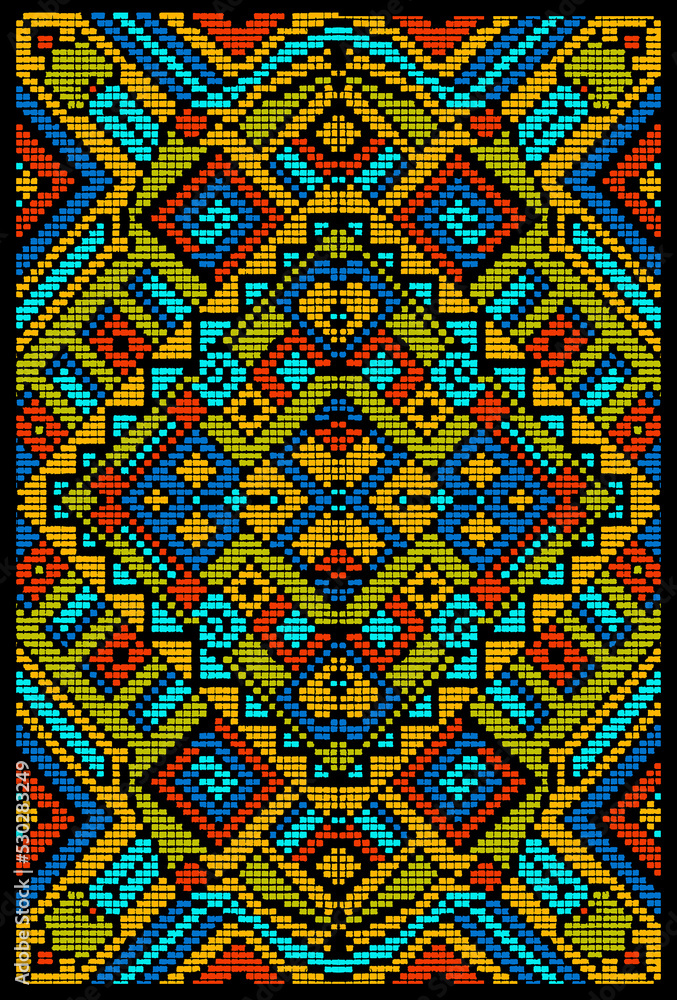 Abstract geometric multicolor mosaic background textile pattern texture surface design Abstract geometric multicolor mosaic background textile pattern texture surface design