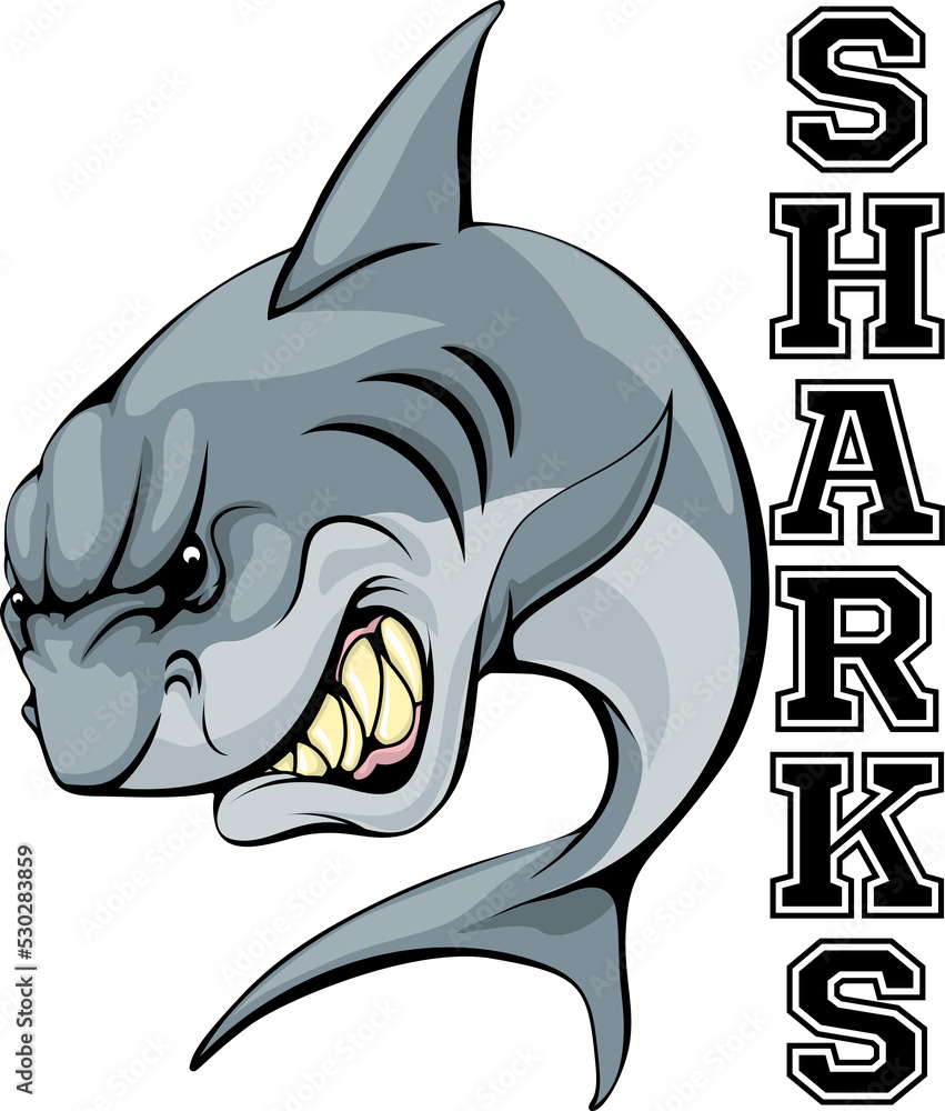 Fototapeta premium Sharks Mascot Illustration