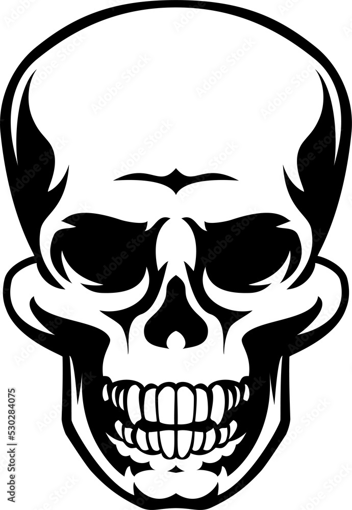Fototapeta premium Human Skull Icon