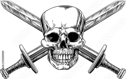 Foto Skull Cross Swords