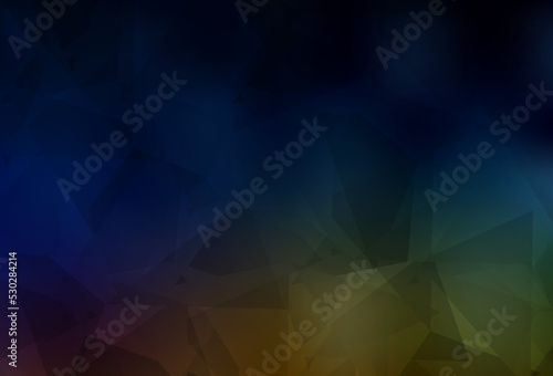 Dark Multicolor vector pattern with random polygonals.