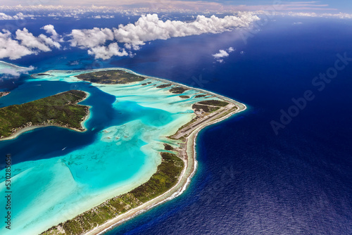 Photo Aerial view Bora Bora French Polynesia South Pacific
